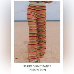 DAILY DRILLS 2022 HOLIDAY STRIPED PANTS IN BON BON